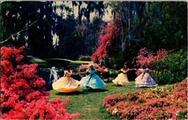 Southern Belles Dancing Cypress Gardens Florida  Vintage Postcard  (D7) - £4.60 GBP