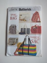 Butterick Sewing Pattern 6678 Sport A New Bag Backpack Tote Fanny Pack Uncut - £9.16 GBP
