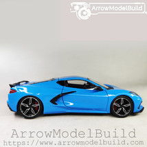 ArrowModelBuild Chevrolet Corvette &#39;20 (Blue) Built &amp; Painted 1/24 Model... - £95.91 GBP