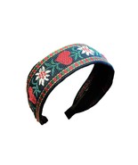 Ethnic Style Vintage Embroidery Flower Headband - £15.17 GBP