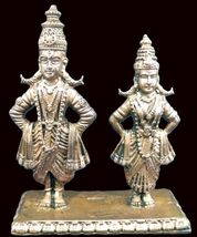 Panduranga Rukmani / Vitthal Rukmani idol in Pure Solid Copper - $94.05