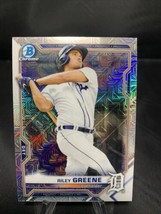 Riley Greene 2021 Bowman Chrome #BCP-4 MOJO Detroit Tigers - £1.47 GBP