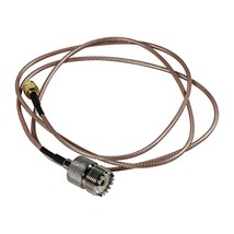 Universal Radio Antenna Adapter Cable SMA Male to UHF SO-239 Female Cable, 1M - £18.84 GBP