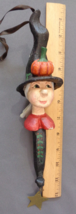 Vintage 90s House of Hatten Halloween Witch Hanging Ornament 1994 - $24.99