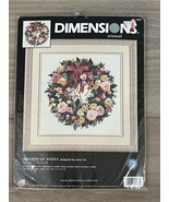 Dimensions Wreath of Roses Crewel Embroidery Kit 1537 New Sealed - $40.63 CAD