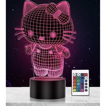 16 Color Night Light Decoration Gift - Cartoon Cat Desk Lamp - with Remote Contr - £20.77 GBP