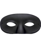 Black Satin Domino Masquerade Venetian Eye Mask Adult Costume Accessory ... - €8,34 EUR