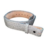 Justin Top Grain Cowhide Belt Grey Genuine Leather Vintage Western Belt ... - $31.58