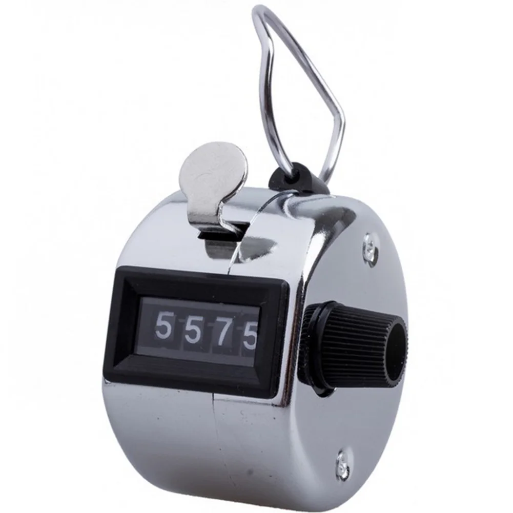 Hand Digital Counter with  Lap Tally Counter Handheld Clicker 4 Digits Chrome Go - £138.95 GBP