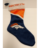 Denver Broncos Pro Football Velour Christmas Stocking Team Colors Orange... - £14.76 GBP