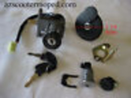 Scooter Moped Ignition Switch Key Set Tank Tng Tgb Sunl Edcat Tank Giovanni - £27.24 GBP