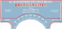 AMERICAN FLYER #4B Blue/Gray TRANSFORMER SELF ADHESIVE STICKER S Gauge T... - £7.83 GBP
