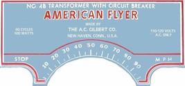 AMERICAN FLYER #4B Blue/Gray TRANSFORMER SELF ADHESIVE STICKER S Gauge T... - £7.82 GBP