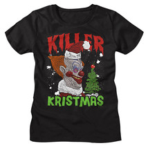 Killer Klowns Kristmas Tree Women&#39;s T Shirt Tacky Xmas Outer Space Clown Horror - £19.58 GBP+