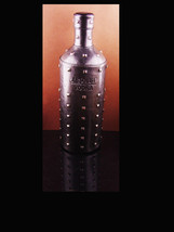 Vintage Leather stud Bottle cover -Absolute Vodka zipper black leather designer - £51.95 GBP