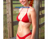 Magic Fatima's 8.5" x 11" Premium Glossy Pin-Up Model (Clothed &amp; Nude Ve... - $19.95