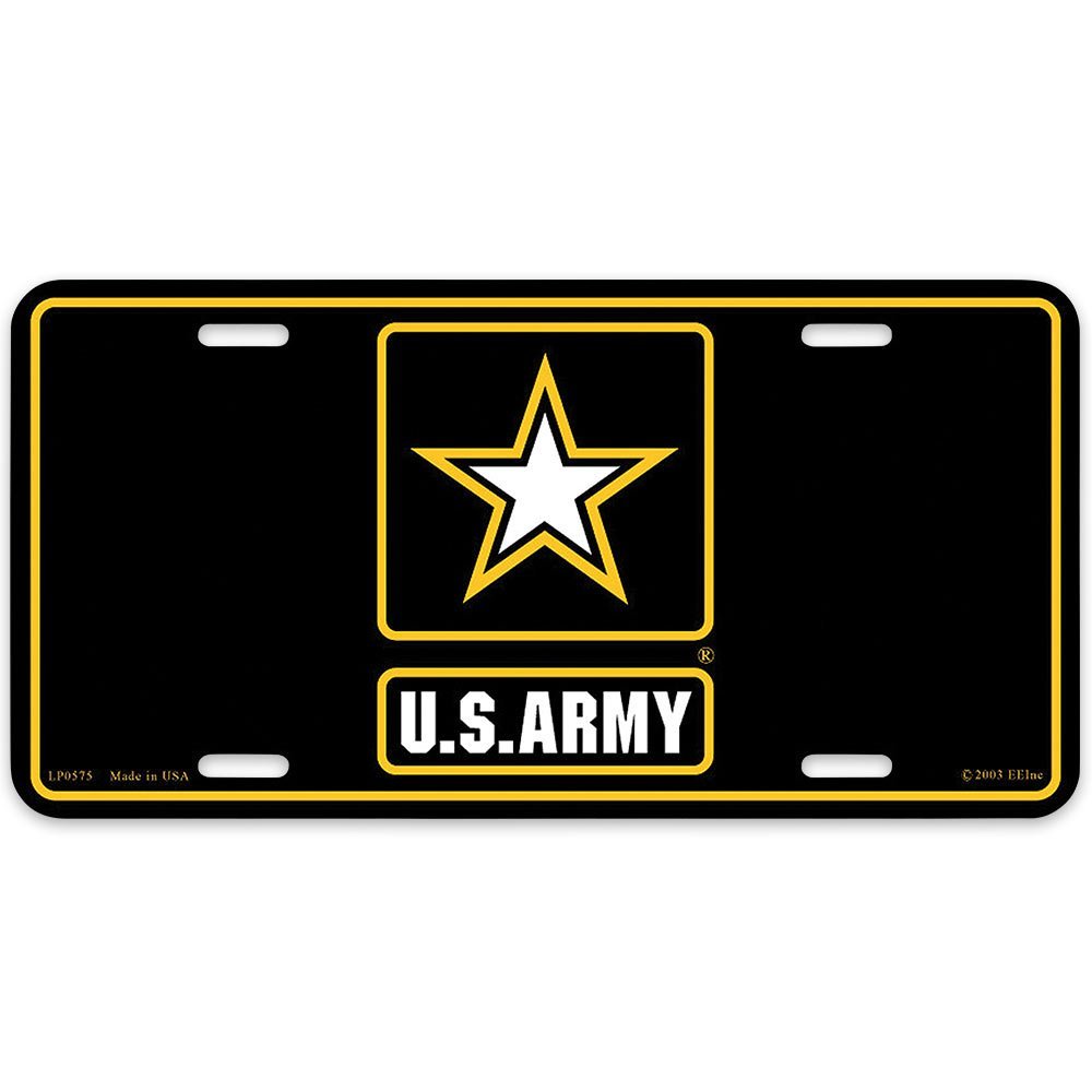 EagleEmblems US Army License Plate Star Logo