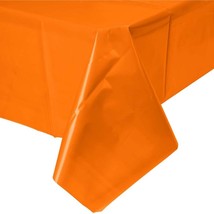 Solid Orange Plastic Tablecover 54 x 108 Birthday Party Supplies 1 Count... - $73.48 MXN