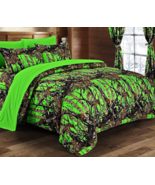 Regal Comfort Biohazard Green Full/Queen 3pc Comforter Set with 2 Pillow... - $86.35