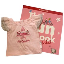 American Girl Birthday T-Shirt for 18&quot; Dolls &amp; &quot;The Fun Book&quot; Set New - $17.28