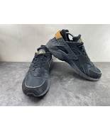 Nike Air Huarache Sneakers Mens 11M Running Shoes Black Gold Trainers 31... - $856.04 MXN