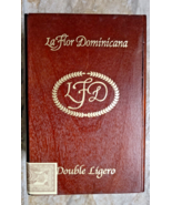 La Flor Dominicana Double Ligero Wooden Cigar Box 6 5/8 x 4 1/2 x 3 1/2 - £8.30 GBP