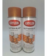 2 Krylon Glitter Blast Orange Burst (3807) 5.75 Ounce Small Can NEW - $528.11 MXN