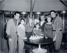 Lost in Space TV series Guy Williams &amp; cast celebrate season 2 on set with cake - £7.33 GBP