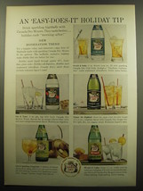 1959 Canada Dry Mixers Ad - An easy-does-it holiday tip - $18.49