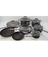 *A) Simply Calphalon 8-Piece Pot and Pan Sauté with Lid Lot - $39.59