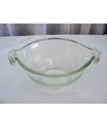 Vintage US Glass Mixing Serving 9&quot; Bowl With Handles Applied For Patent - €51,06 EUR