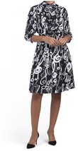 Love Moschino Jabot Music Notes Printed Dress, Size 6 - £232.87 GBP
