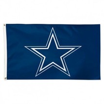 DALLAS COWBOYS DELUXE 3 X 5 FLAG WITH GROMETS NEW &amp; OFFICIALLY LICENSED - $27.58