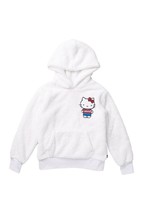 LEVI’S X HELLO KITTY FAUX SHEARLING HOODIE Big Girl White Small/Large NE... - $65.00