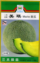 Japan Maite Sweet Melon Seeds Very Delicious Muskmelon Fresh Gardening USA SELLE - $24.87