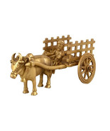 India brass bull cart antique village vehicle cart traditional vehicle cow - €36,90 EUR
