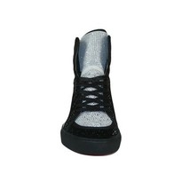 Men High Top Shoes By FIESSO AURELIO GARCIA ,Fancy Rhine stones 2402 Black White image 3