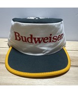 Vintage Budweiser Beer Painters Hat 1980’s Flex  Adjustable Oakland A’s Cap - $68.59 CAD