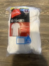 Hanes Men s Value Pack White Crew T-Shirt Undershirts 6 Pack. NWT. Y - $14.84