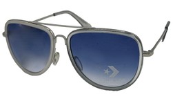 Converse Men Blue Crystal Metal Aviator Sunglass  Blue Gradient Lens H096 - $22.49