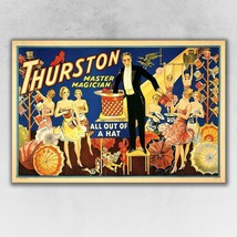 Thurston Out Of A Hat Vintage Magic Unframed Print Wall Art - $1,869.11 MXN