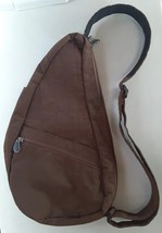 AmeriBag Medium Healthy Back Sling Bag Brown Backpack Hiking Travel U - $35.99