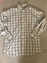 Wrangler Riata Men’s Tan Brown Plaid Long Sleeve shirt Sz 2XL Western Cowboy  - £17.83 GBP
