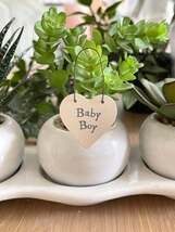 East of India little keepsake heart gift tag - Baby Boy - $60.27 MXN