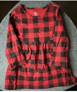 Wonder Nation Toddler Girls Red Black Plaid Long Sleeve Dress Size 2T - $17.62 CAD
