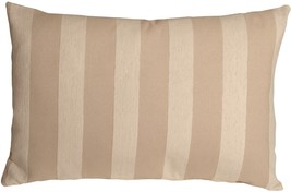 Brackendale Stripes Cream Rectangular Throw Pillow 16x24, with Polyfill Insert - £40.26 GBP