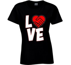 Love Is A Deal Heart Ladies T Shirt - £17.10 GBP+
