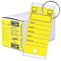 Versa-Tags 250 Key Tags, Self Protecting Poly, 1.25''x3'', Highly Resistant - $37.99