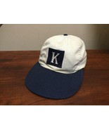 Kennebunkport Maine Ivory Canvas Ball Cap with “K” Patch, made in USA - £23.19 GBP