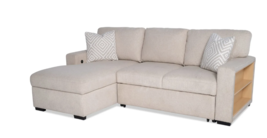 Bob&#39;s Discount Furniture Playday Beige 93&#39;&#39; 2 Piece Left Arm Facing Pop-... - $659.00